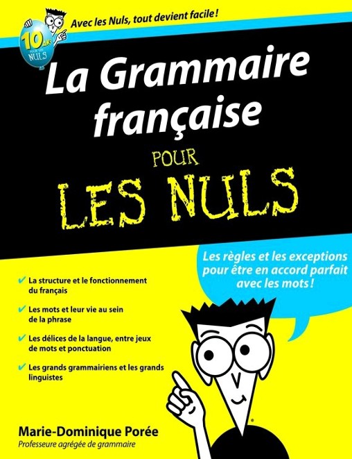 Couverture élégante d’un livre de grammaire française au format PDF